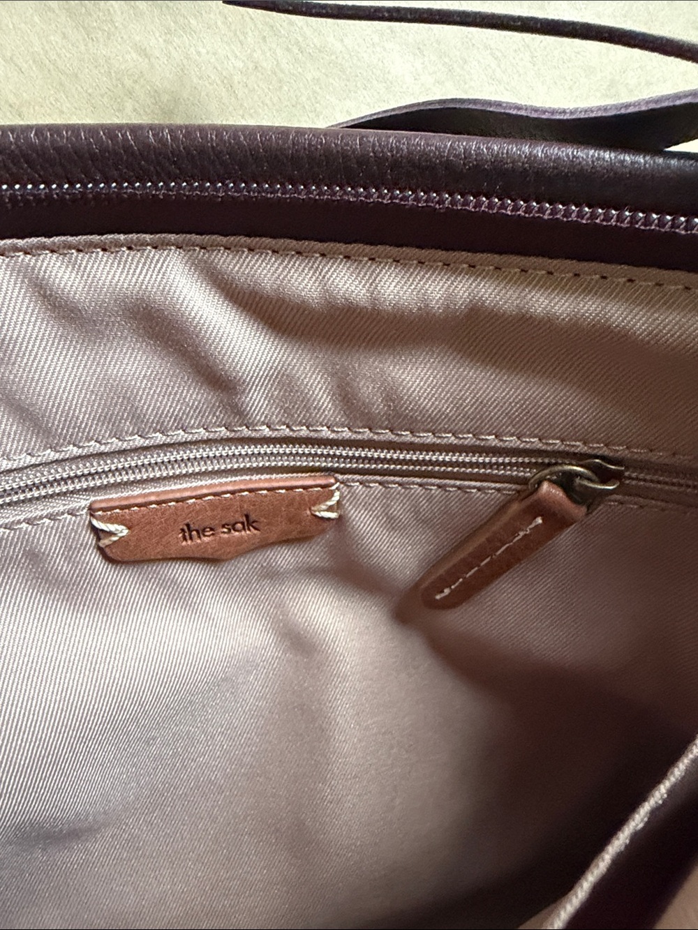 NWOT The Sak Melrose Leather Crossbody Bag Dark Brown Adjustable Strap - Picture 7 of 12